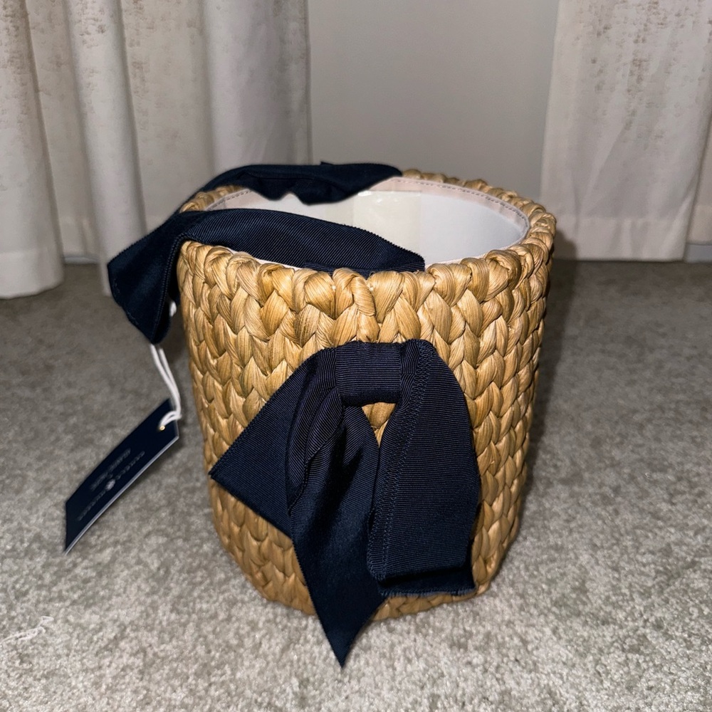 Pamela Munson Atlantic Pacific Petite Isla Bahia Basket Bow Bucket Bag